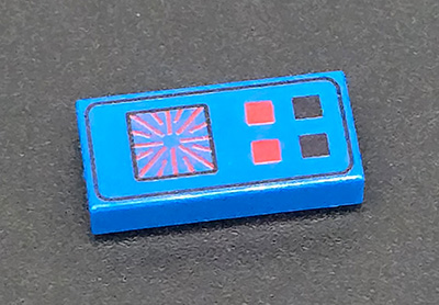 Space Amatur 1x2 Fliese Blue