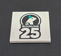 4 x 4 - Tile - BrickLink 25th Anniversary 