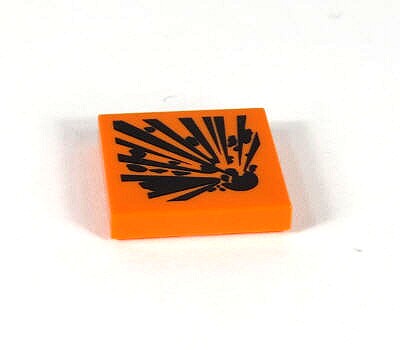 Picture of 2 x 2 - Fliese Explosionsgefährlich