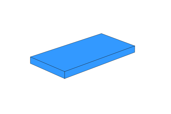 2 x 4 - Fliese Dark Azurの画像