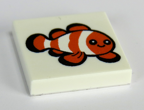 Picture of 2 x 2 - Fliese Clownfisch