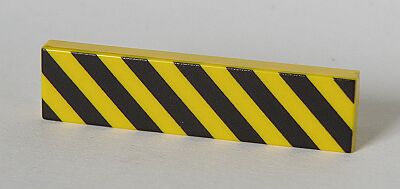 Picture of 1 x 4 - Fliese Yellow Warnbalken