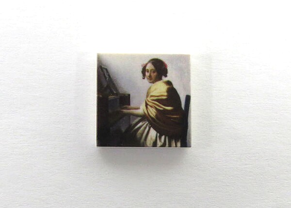 Picture of G011 / 2 x 2 - Fliese Gemälde Junge Frau